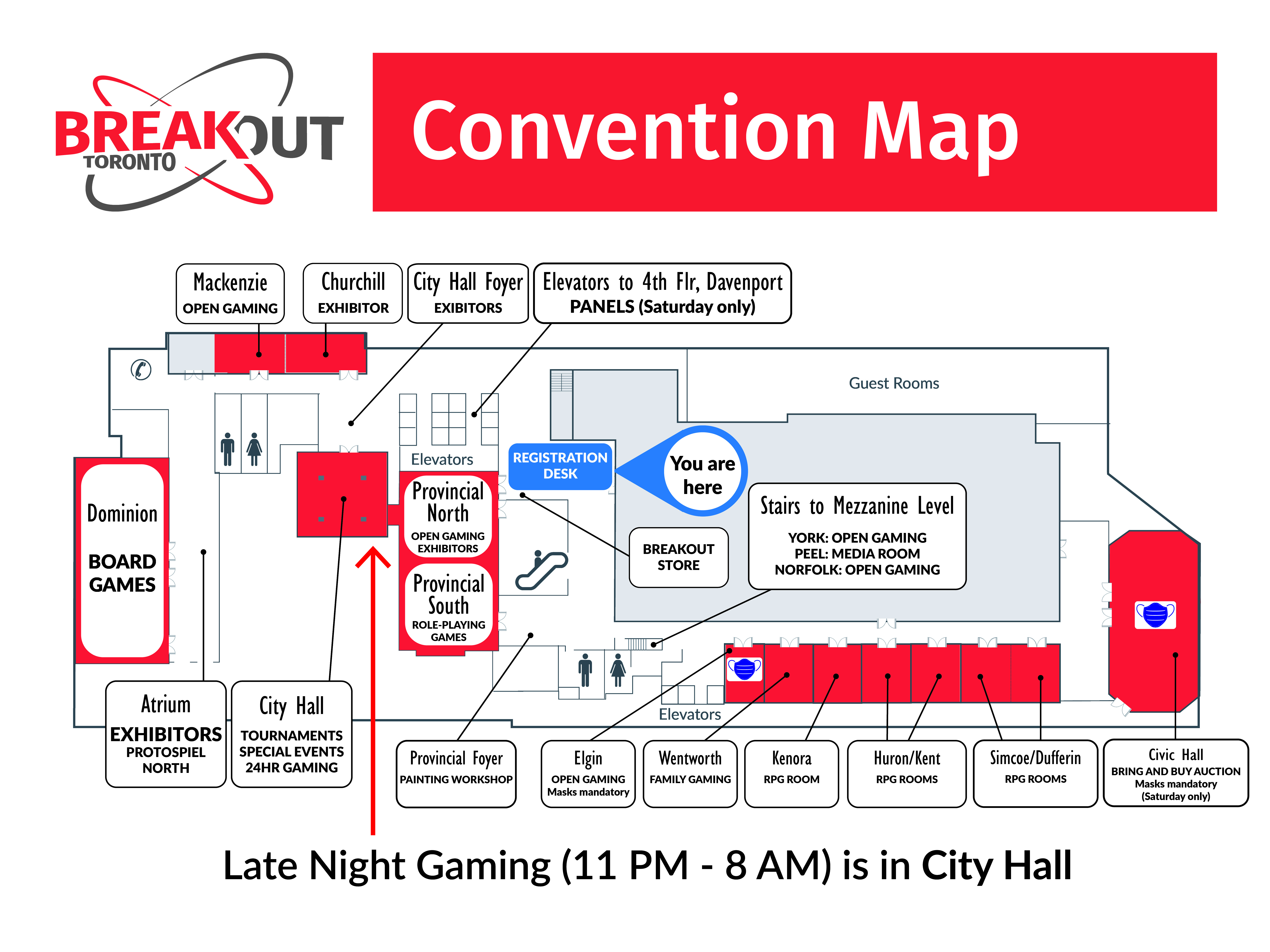Sheraton Convention Halls map